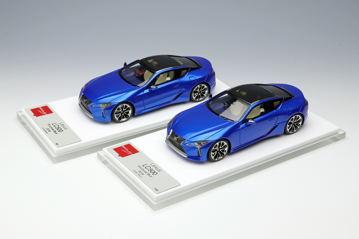 ミニカー LEXUS LC500h Structural Blue 1/18 Dealer Edition Lexus LC LC500H LC500 (Blue) Diecast Car