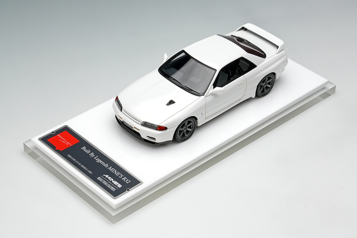 1/64 BNR34 GT-R MINES ホワイト Make Up Co., Ltd. / BUILT BY LEGENDS Mine's Skyline GT-R(BNR32