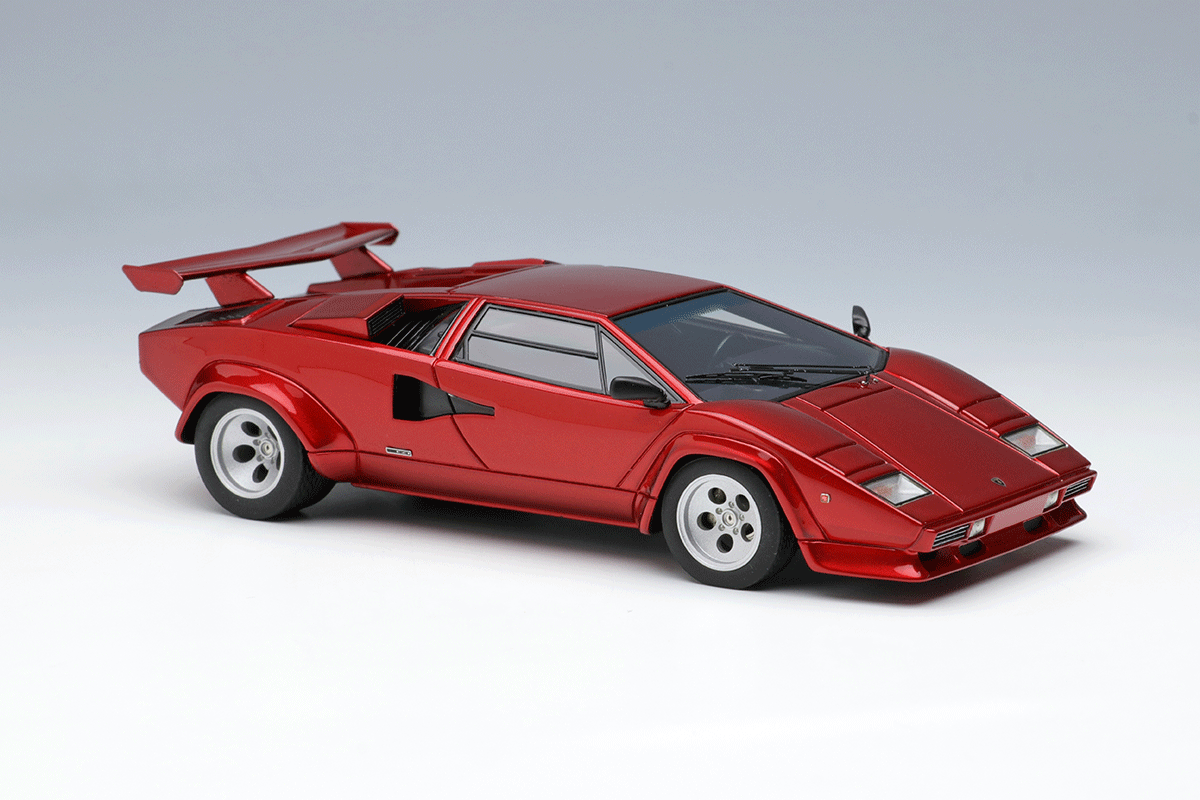 特注加工 EIDOLON 1/43 ランボルギーニ カウンタック LP5000S 1982 with Rear wing メタリックダーク ミニカー 