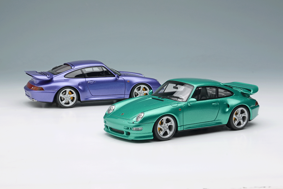 新品ミニカー 1/43 Porsche 911 (993) Carrera RS 1995 Japan ver.(ミントグリーン) [
